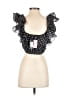 PrettyLittleThing 100% Polyester Black Sleeveless Blouse Size 4 - photo 2