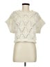 Zara Ivory Short Sleeve Turtleneck Size M - photo 1