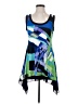 Klaveli Graphic Blue Casual Dress Size XS - photo 1