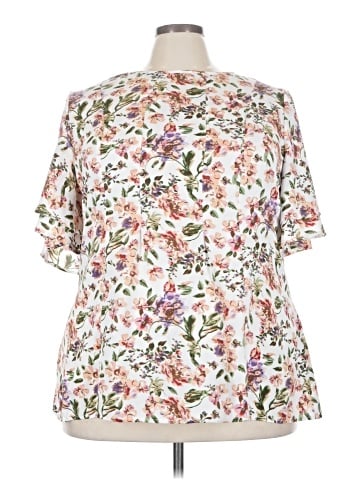 BLOOMCHIC Short Sleeve Blouse (view 1)