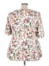 BLOOMCHIC 100% Polyester Floral Ivory Short Sleeve Blouse Size 22 - photo 2