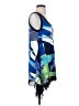 Klaveli Graphic Blue Casual Dress Size XS - photo 4