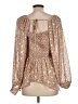 Oddi 100% Polyester Gold Long Sleeve Blouse Size L - photo 2