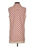 Ann Taylor Hearts Red Sleeveless Button-Down Shirt Size S - photo 2
