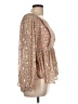 Oddi 100% Polyester Gold Long Sleeve Blouse Size L - photo 4