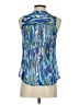 Kenar 100% Polyester Blue Sleeveless Blouse Size S - photo 2
