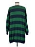 Free People 100% Cotton Stripes Green Pullover Sweater Size M - photo 2