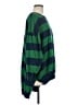 Free People 100% Cotton Stripes Green Pullover Sweater Size M - photo 4
