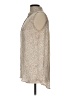 Simply Styled 100% Polyester Tweed Tan Sleeveless Blouse Size L - photo 5