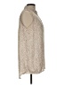 Simply Styled 100% Polyester Tweed Tan Sleeveless Blouse Size L - photo 4