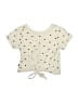 T2Love Polka Dots Ivory Short Sleeve T-Shirt Size 10 - photo 2
