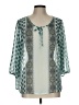 Unbranded Green 3/4 Sleeve Blouse Size L - photo 1