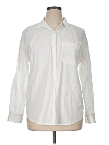 Nine West Long Sleeve Button-Down Shirt (view 1)