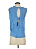 Mango Blue Sleeveless Top Size S - photo 2
