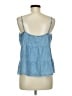 Old Navy 100% Cotton Blue Sleeveless Blouse Size Med Petite - photo 2