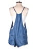 En Creme 100% Lyocell Solid Blue Romper Size S - photo 2