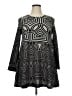 Papillon Graphic Gray Casual Dress Size XL - photo 1