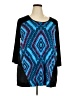 Laura Ashley Blue 3/4 Sleeve T-Shirt Size 2X - photo 1