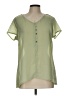 Honigman 100% Polyester Green Short Sleeve Blouse Size Lg (3) - photo 1