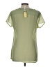 Honigman 100% Polyester Green Short Sleeve Blouse Size Lg (3) - photo 2