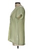 Honigman 100% Polyester Green Short Sleeve Blouse Size Lg (3) - photo 5