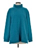 Coldwater Creek 100% Polyester Teal Turtleneck Sweater Size S - photo 1