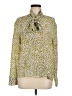 Issa London 100% Silk Animal Print Green Blouse Size 6 - photo 1