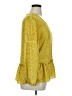 Pleione 100% Polyester Yellow Long Sleeve Blouse Size XL - photo 4