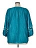 Chico's Teal 3/4 Sleeve Blouse Size XL (3) - photo 2