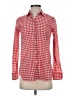 J.Crew Checkered-gingham Red Long Sleeve Button-Down Shirt Size 00 - photo 1