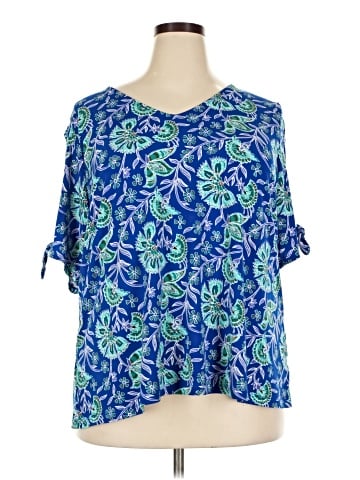 Liz Claiborne Short Sleeve Blouse (view 1)