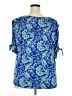 Liz Claiborne Blue Short Sleeve Blouse Size 2X - photo 2