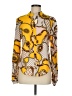 Unbranded Print Yellow Long Sleeve Blouse Size M - photo 1