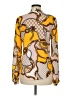 Unbranded Print Yellow Long Sleeve Blouse Size M - photo 2