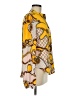 Unbranded Print Yellow Long Sleeve Blouse Size M - photo 4