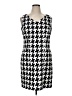 Alyx Houndstooth White Casual Dress Size 16 - photo 1