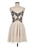 Assorted Brands Argyle Ivory Cocktail Dress Size M - photo 1