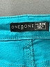 One 5 One Color Block Teal Jeans Size 8 - photo 4