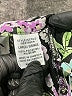 Sag Harbor 100% Polyester Floral Black Short Sleeve Blouse Size L - photo 8