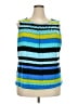 Calvin Klein Blue Sleeveless Blouse Size 2X - photo 1