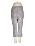 Veronica Beard Checkered-gingham Gray Casual Pants Size 8 - photo 1
