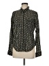 Liz Claiborne Print Black Long Sleeve Blouse Size M - photo 1