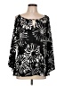 Essentials by Milano Black 3/4 Sleeve Blouse Size L - photo 1