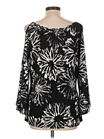 Essentials by Milano 3/4 Sleeve Blouse (view 2)