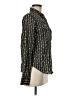 Liz Claiborne Print Black Long Sleeve Blouse Size M - photo 4
