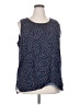 Halogen 100% Polyester Polka Dots Blue Sleeveless T-Shirt Size 2X - photo 1