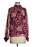 Fate 100% Polyester Burgundy Long Sleeve Blouse Size S - photo 1