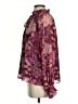 Fate 100% Polyester Burgundy Long Sleeve Blouse Size S - photo 5