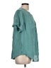 Torrid Teal Short Sleeve Blouse Size Lg Plus (0) - photo 4