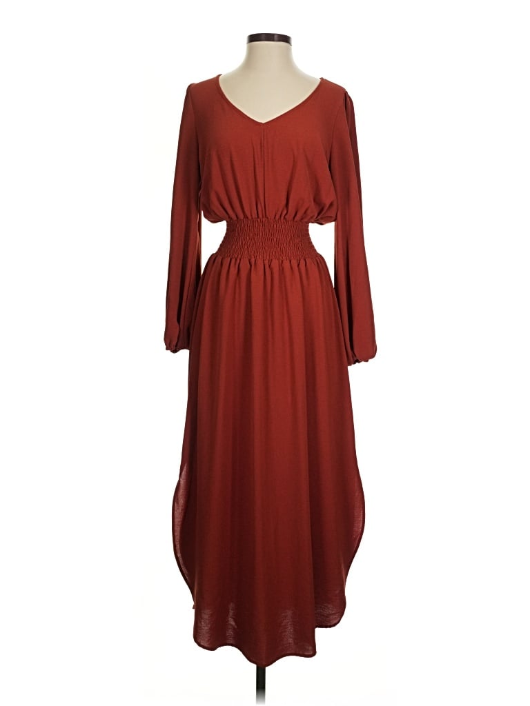 Pre-owned Eesome Casual Dress In Orange